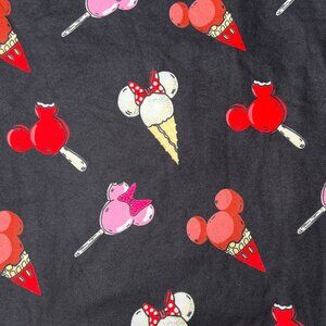 Yummy Mickey Minnie Mouse Ice Cream Cones Print Black SOFT Leggings